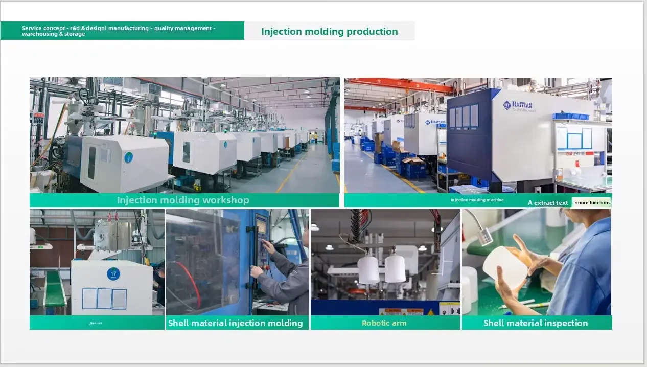 Injection molding production
